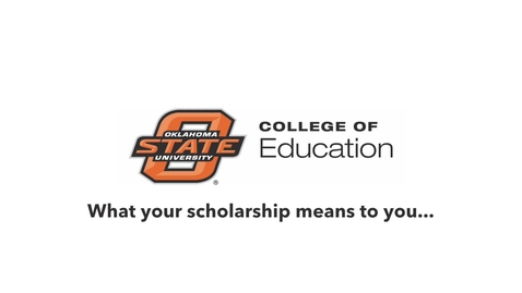 Thumbnail for What My Scholarship Means to Me