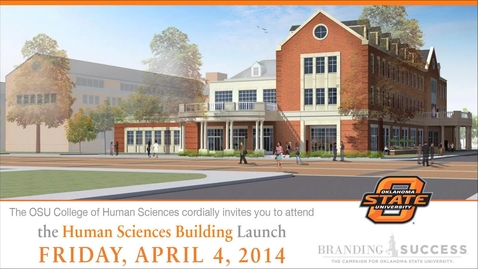 Thumbnail for WATCH:  Human Sciences Building Launch