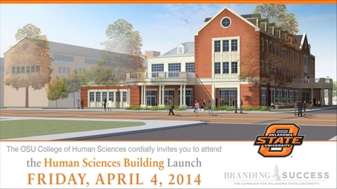 Thumbnail for entry WATCH:  Human Sciences Building Launch