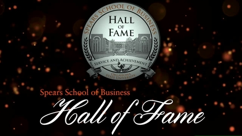 Thumbnail for entry 2017 Spears School of Business Hall of Fame