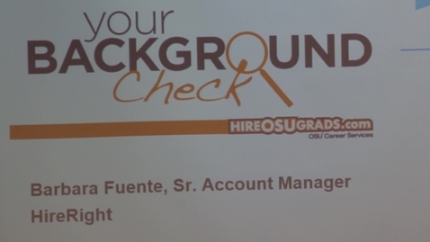 Thumbnail for entry CAREER WEEK:  Background Checks as Part of the Hiring Process