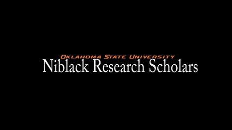 Thumbnail for entry Christian Cook - Niblack Research Scholars 2013-14