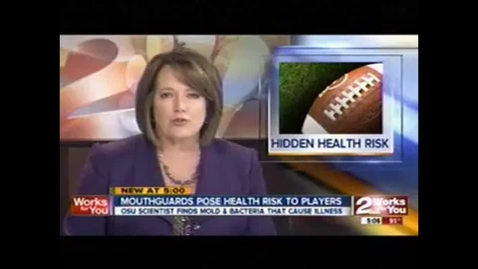 Thumbnail for entry IN THE NEWS:  OSU Professor Finds That Mouthguards Can Make Athletes Sick