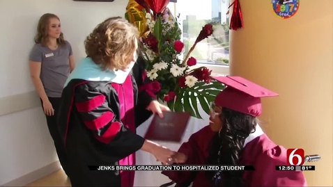 Thumbnail for IN THE NEWS: Future OSU Student Battling Illnesses has Her High School Graduation Brought to Her