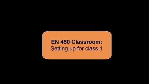 Thumbnail for Setting up for class in 450 EN