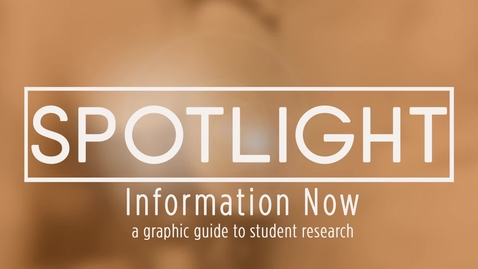 Thumbnail for entry Spotlight: Information Now