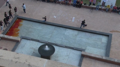Thumbnail for Timelapse:  Dyeing the Fountain: Homecoming 2014