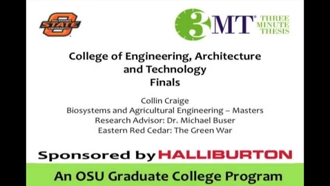 Thumbnail for 3 Minute Thesis - Collin Craige