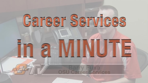 Thumbnail for entry Career Services in a Minute