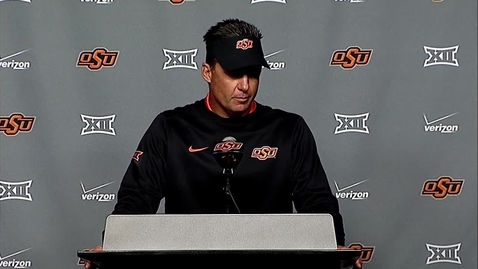 Thumbnail for OSU Head Football Coach Mike Gundy Post-Game Press Conference Following Tragic Event At Homecoming Parade