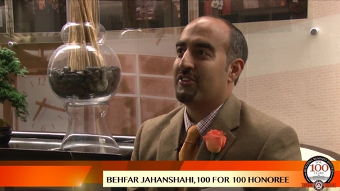 Thumbnail for entry Behfar Jahanshahi - 100 For 100 Honoree