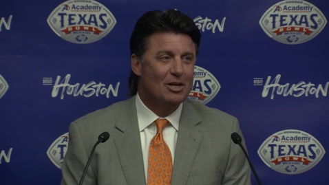Thumbnail for 12/26/19 Cowboy Football: Academy Texas Bowl Mike Gundy's Pregame Press Conference