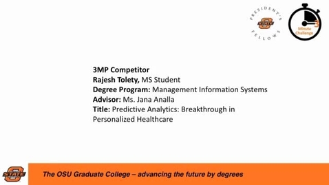 Thumbnail for 2016 OSU 3MC Presentation Rajesh Tolety