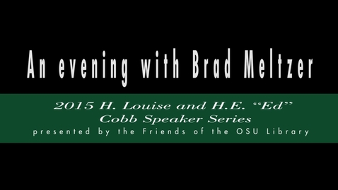 Thumbnail for entry An evening with Brad Meltzer