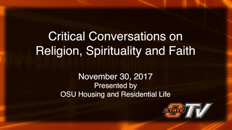 Thumbnail for Critical Conversations: Religion, Spirituality and Faith