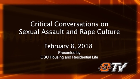 Thumbnail for Critical Conversations:  Sexual Assault and Rape Culture