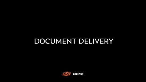 Thumbnail for entry Document Delivery at the OSU Library