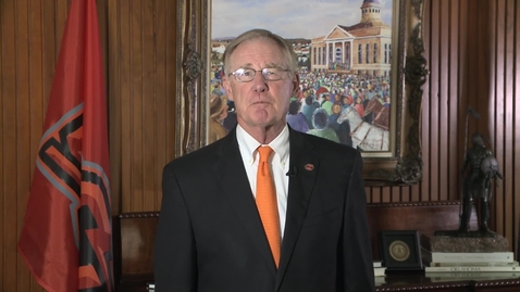 Thumbnail for entry OSU President Burns Hargis Discusses S.I. Stories