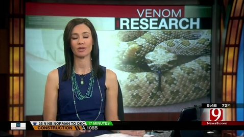 Thumbnail for entry IN THE NEWS:  OSU Researcher Seeks to Improve Snake Anti-Venom