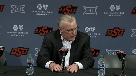 Thumbnail for 02/08/19 Cowgirl Basketball: Oklahoma Postgame Press Conference Coach Jim Littell