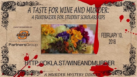 Thumbnail for entry A TASTE OF WINE AND MURDER