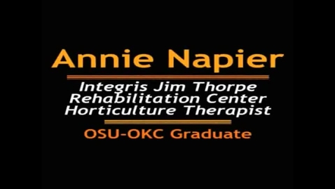Thumbnail for OSU-OKC Horticulture Graduate - Annie Napier