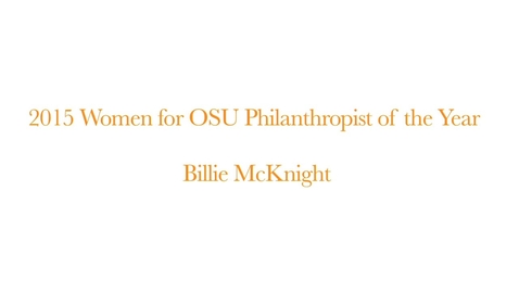 Thumbnail for Women of OSU Philanthropist of the Year