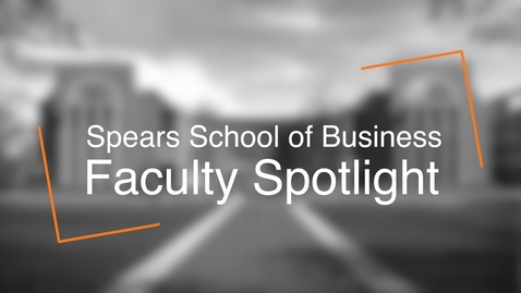 Thumbnail for entry Spears School Faculty Spotlight - Lex Smith