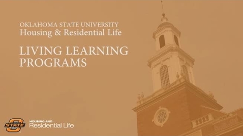 Thumbnail for entry Housing and Residential Life Living Learning Programs