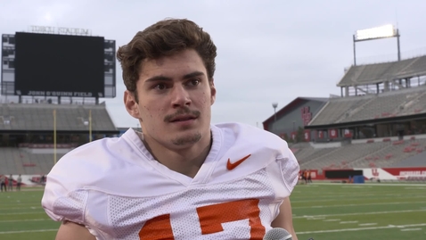 Thumbnail for 12/21/19 Cowboy Football: Academy Texas Bowl Preview Dillon Stoner Speaks to the Media