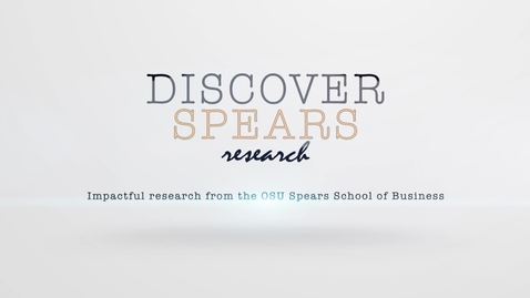 Thumbnail for Spears School Research Minute - Bryan Hammer