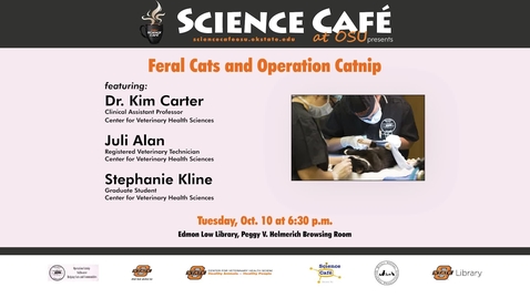 Thumbnail for entry Science Cafe presents Operation Catnip