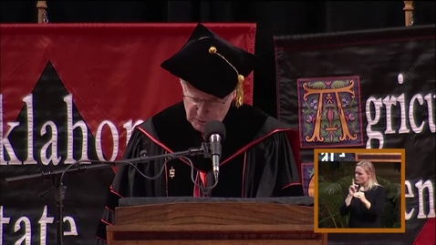 Thumbnail for Spring 2017 Commencement Speaker:  Dr. Bob L. Blackburn