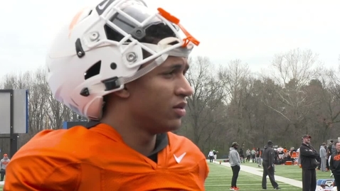Thumbnail for 12/28/18 Cowboy Football:  Chuba Hubbard Speaks to the Media