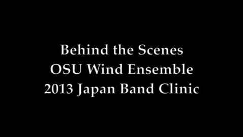 Thumbnail for entry Wind Ensemble Prepares to Perform in Japan