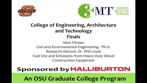 Thumbnail for 3 Minute Thesis - Heni Fitriani