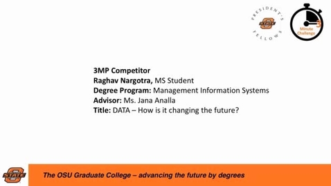 Thumbnail for 2016 OSU 3MC Presentation Raghav Nargotra