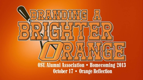 Thumbnail for entry Orange Reflection: Homecoming 2013
