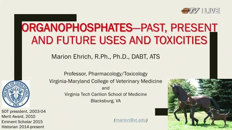 Thumbnail for Interdisciplinary Toxicology Symposium Presents Dr. Marion Ehrich