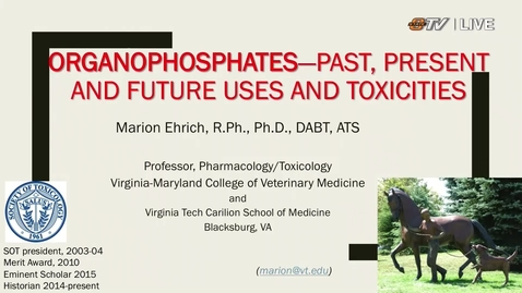 Thumbnail for entry Interdisciplinary Toxicology Symposium Presents Dr. Marion Ehrich