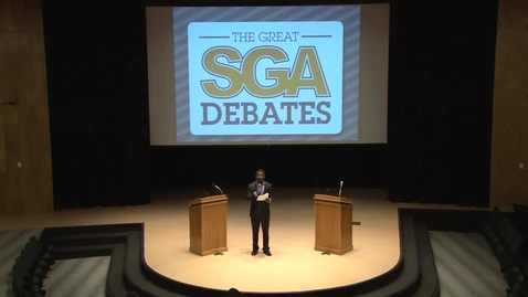 Thumbnail for entry SGA Presidential Debate 2-12-13