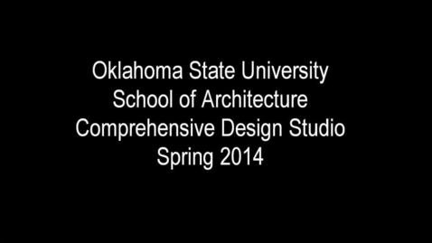 Thumbnail for entry Comprehensive Design Studio 2014