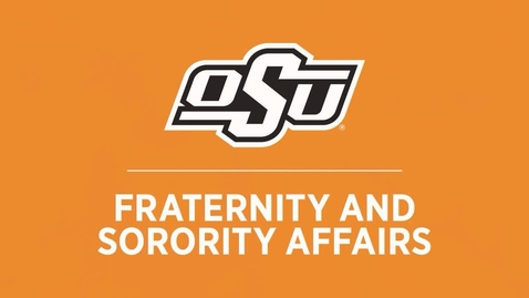 Thumbnail for entry Fraternity and Sorority Affairs: New Student Orientation Webinar