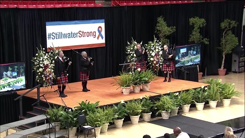 Thumbnail for entry StillwaterStrong Memorial Service: OSU Bagpipers Perform Amazing Grace