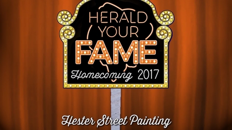 Thumbnail for entry Hester Street Painting: Homecoming 2017