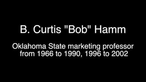 Thumbnail for entry Remembering Bob Hamm