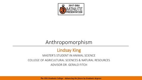 Thumbnail for 2017 3MP Finals - Anthropomorphism