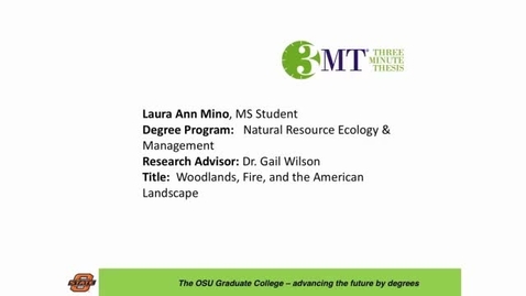 Thumbnail for 2016 OSU 3MTâ Finals Presentation: Laura Mino