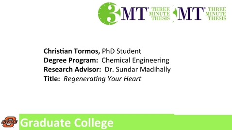 Thumbnail for 3MT: Christian Tormos