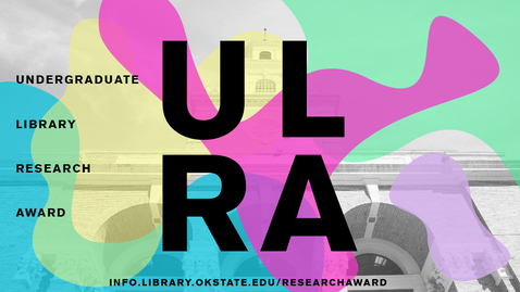 Thumbnail for entry 2018 Undergraduate Library Research Award: Jonathan Harrington